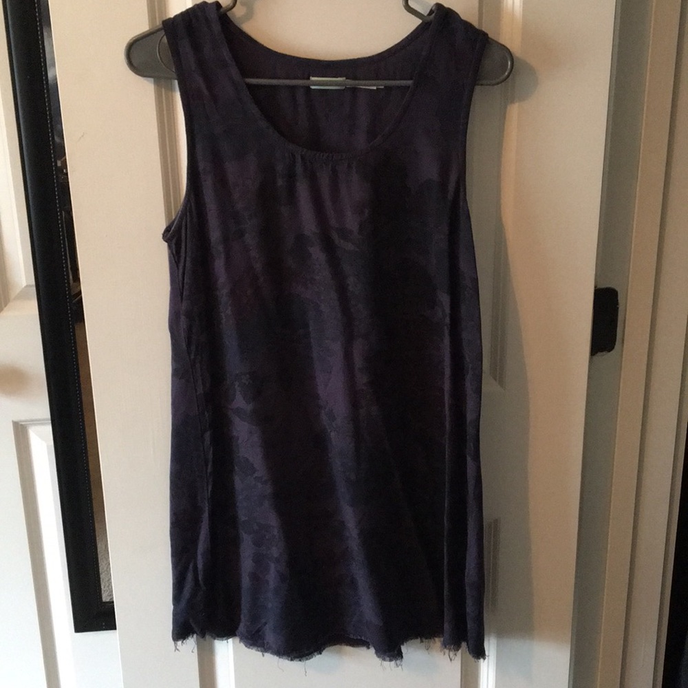 Navy and deep purple dress